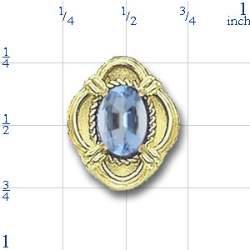81035 Aquamarine Bracelet Slide 